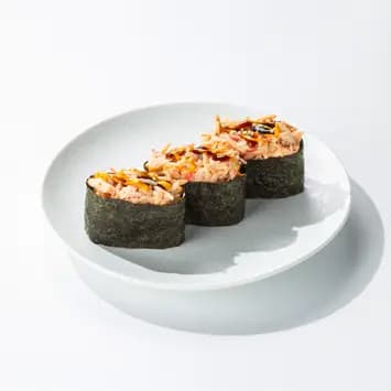 Гунканы с крабом под спайси соусом (3 шт.)