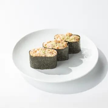 Гунканы с креветкой под спайси соусом (3 шт.)